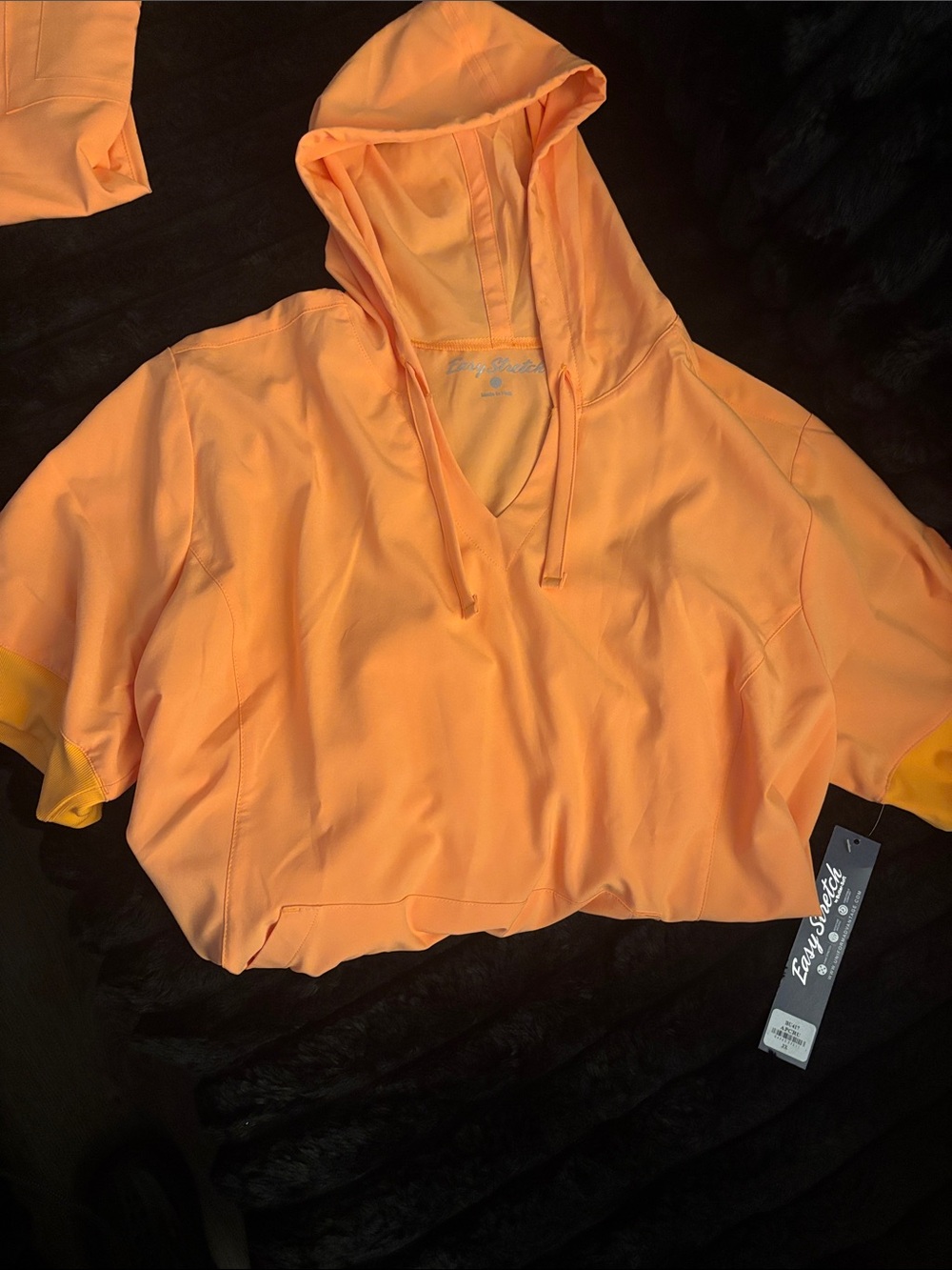 New with Tags!! Light Orange Hooded Scrub Set! - Picture 3 of 8